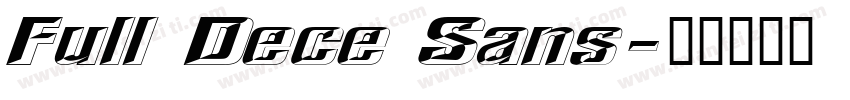 Full Dece Sans字体转换